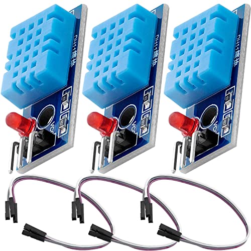 AZDelivery 3 x DHT11 Breakout Modul mit Platine und Kabel Temperatursensor und Luftfeuchtigkeitssensor kompatibel mit Arduino und Raspberry Pi inklusive e-Book! AZDelivery 3 x DHT11 Breakout Modul mit Platine und Kabel Temperatursensor und Luftfeuchtigkeitssensor kompatibel mit Arduino und Raspberry Pi inklusive e-Book! von AZDelivery