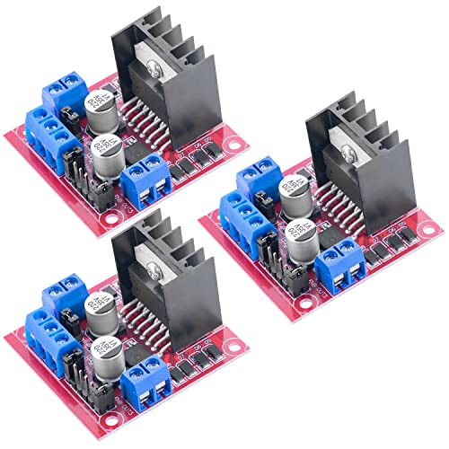 AZDelivery 3 x Doppel H-Brücke DC Motor Controller Board Modul AZ-L298N | kompatibel mit Arduino von AZDelivery
