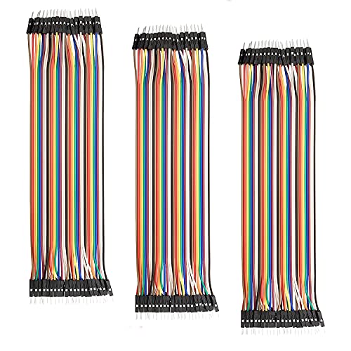 AZDelivery 3 x Jumper Wire Kabel 40 STK. je 20 cm M2M Male to Male kompatibel mit Arduino und Raspberry Pi Breadboard AZDelivery 3 x Jumper Wire Kabel 40 STK. je 20 cm M2M Male to Male kompatibel mit Arduino und Raspberry Pi Breadboard von AZDelivery