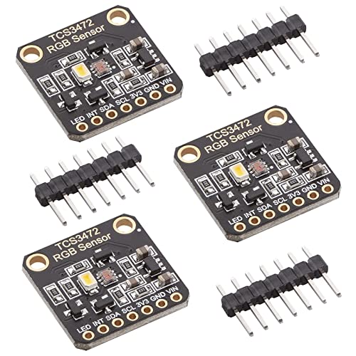 AZDelivery 3 x TCS34725 RGB Modul Low Power Blocking Infrarot Filter Farberkennung DIY-Kit Elektronische Leiterplatte Hochempfindliches Modul Kompatibel mit Arduino AZDelivery 3 x TCS34725 RGB Modul Low Power Blocking Infrarot Filter Farberkennung DIY-Kit Elektronische Leiterplatte Hochempfindliches Modul Kompatibel mit Arduino von AZDelivery