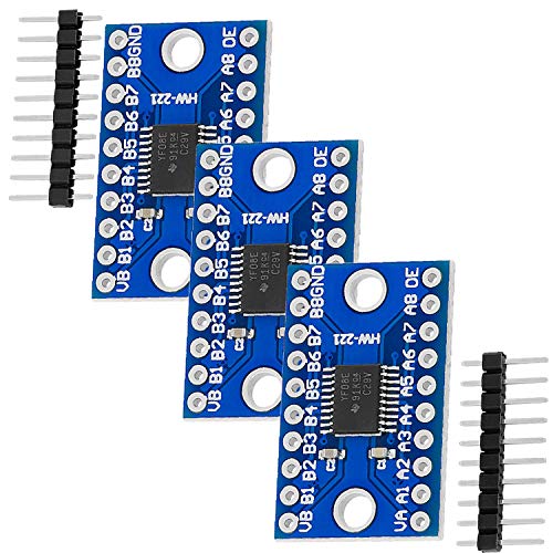 AZDelivery 3 x Logic Level Converter kompatibel mit TXS0108E 8 Kanal kompatibel mit Arduino und Raspberry Pi inklusive E-Book! von AZDelivery