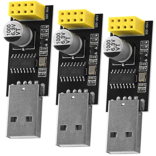AZDelivery 3 x USB-zu-ESP8266 01 Serial Wireless WiFi Module für ESP-01 inklusive E-Book! von AZDelivery
