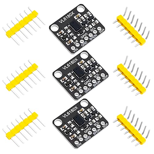 AZDelivery 3 x VL6180X Hochpräzisions Entfernungsmesser Optisches Entfernung Sensormodul mit Proximity-Gesten-Abstandserkennung Entfernungsmessgerät mit einem Eingangsbereich von 3-5V von AZDelivery