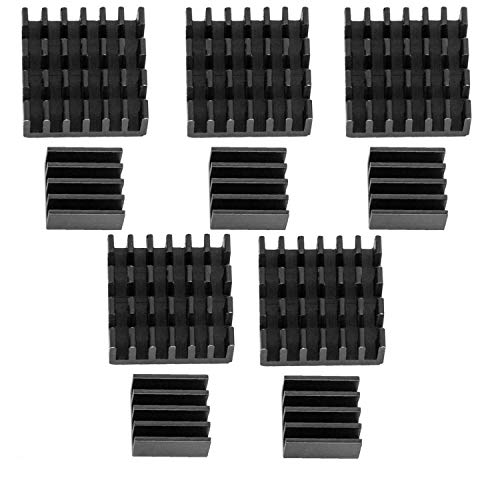 AZDelivery 5 x 2er Set Schwarze Alu Kühlkörper passiv für Raspberry Pi 3 mit wärmeleitender Spezialklebefolie AZDelivery 5 x 2er Set Schwarze Alu Kühlkörper passiv für Raspberry Pi 3 mit wärmeleitender Spezialklebefolie von AZDelivery