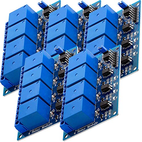 AZDelivery 5 x 4-Relais Modul 5V mit Optokoppler Low-Level-Trigger kompatibel mit Arduino inklusive E-Book! von AZDelivery