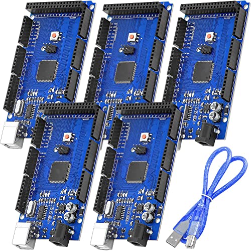 AZDelivery 5 x AZ-MEGA2560-Board mit USB Kabel inklusive E-Book! von AZDelivery