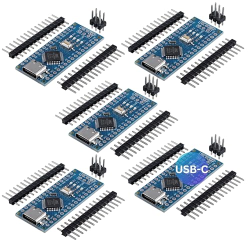 AZDelivery 5 x AZ-Nano V3-Board Set mit USB-C Anschluss | Atmega CH340 Chip Atmega328 CH340 | kompatibel mit Arduino, Arduino Pro Micro und Arduino Nano V3 | Inklusive E-Book AZDelivery 5 x AZ-Nano V3-Board Set mit USB-C Anschluss | Atmega CH340 Chip Atmega328 CH340 | kompatibel mit Arduino, Arduino Pro Micro und Arduino Nano V3 | Inklusive E-Book von AZDelivery