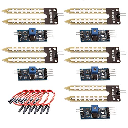 AZDelivery 5 x Bodenfeuchtesensor Hygrometer Boden Feuchtigkeit Module kompatibel mit Arduino und Raspberry Pi inklusive E-Book! AZDelivery 5 x Bodenfeuchtesensor Hygrometer Boden Feuchtigkeit Module kompatibel mit Arduino und Raspberry Pi inklusive E-Book! von AZDelivery