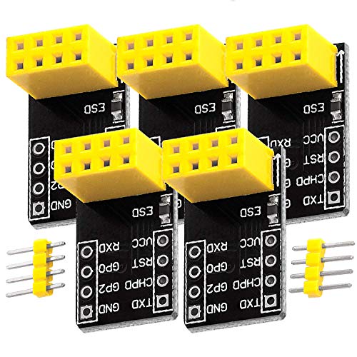 AZDelivery 5 x Breadboardadapter für ESP-01S Breadboard-zu-ESP8266 01 Serial Wireless WiFi Module inklusive E-Book! AZDelivery 5 x Breadboardadapter für ESP-01S Breadboard-zu-ESP8266 01 Serial Wireless WiFi Module inklusive E-Book! von AZDelivery