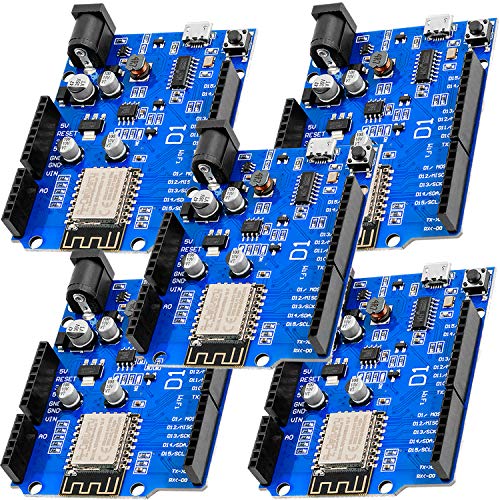 AZDelivery 5 x D1 Board NodeMCU ESP8266MOD-12F WiFi WLAN Modul kompatibel mit Arduino inklusive E-Book! von AZDelivery