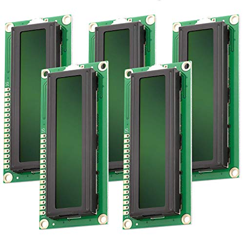 AZDelivery 5 x HD44780 1602 LCD Modul Display 2x16 Zeichen mit grünem Hintergrund und schwarzen Zeichen kompatibel mit Arduino und Raspberry Pi inklusive E-Book! AZDelivery 5 x HD44780 1602 LCD Modul Display 2x16 Zeichen mit grünem Hintergrund und schwarzen Zeichen kompatibel mit Arduino und Raspberry Pi inklusive E-Book! von AZDelivery