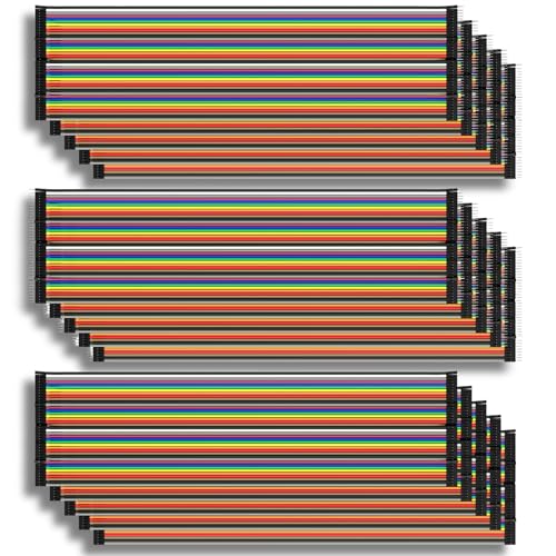 AZDelivery 5 x Jumper Wire Kabel 3 x 40 STK. je 20 cm M2M/ F2M / F2F kompatibel mit Arduino und Raspberry Pi Breadboard inklusive E-Book! AZDelivery 5 x Jumper Wire Kabel 3 x 40 STK. je 20 cm M2M/ F2M / F2F kompatibel mit Arduino und Raspberry Pi Breadboard inklusive E-Book! von AZDelivery