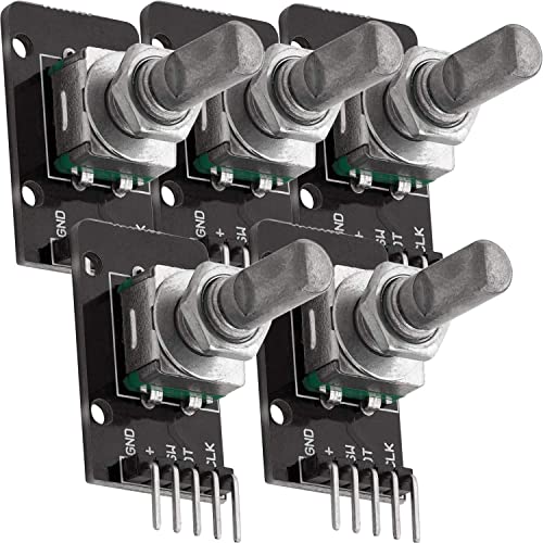 AZDelivery 5 x KY-040 Drehwinkelgeber Drehgeber Rotary Encoder Modul kompatibel mit Arduino inklusive E-Book! von AZDelivery
