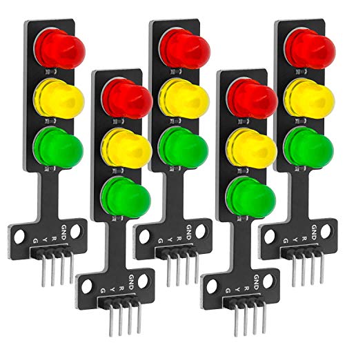 AZDelivery 5 x LED Ampel Modul Creative DIY Mini-Ampel 3,3-5V 8mm kompatibel mit Arduino inklusive E-Book! von AZDelivery