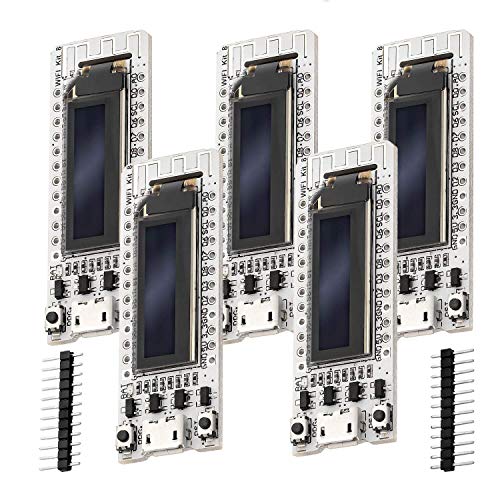 AZDelivery 5 x NodeMCU ESP8266 Heltec mit OLED Display CP2104 WLAN WiFi Development Board inklusive Ebook! von AZDelivery