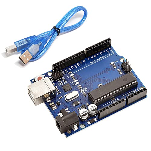 AZDelivery AZ-ATmega328DIP-Board Mikrocontroller Board ATmega16U2 8-bit Entwicklerboard mit Hauptplatine und USB-Kabel inklusive E-Book! von AZDelivery