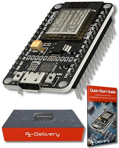 AZDelivery NodeMCU Amica Modul V2 ESP8266 ESP-12F WiFi - Node MCU ESP 8266 WiFi Development Board mit CP2102 kompatibel mit Arduino - inklusive Installationsanleitung als E-Book von AZDelivery