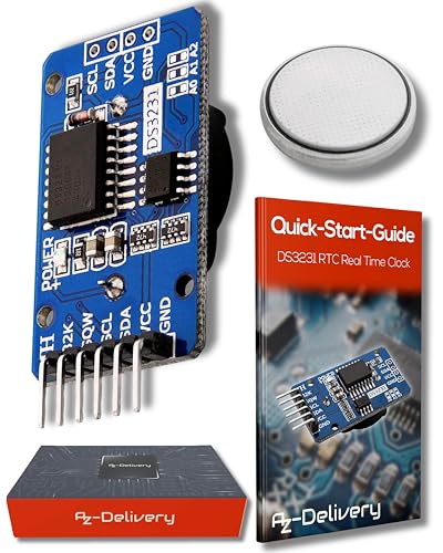 AZDelivery Real Time Clock RTC kompatibel mit DS3231 I2C Echtzeituhr kompatibel mit Arduino und Raspberry Pi inklusive E-Book! AZDelivery Real Time Clock RTC kompatibel mit DS3231 I2C Echtzeituhr kompatibel mit Arduino und Raspberry Pi inklusive E-Book! von AZDelivery