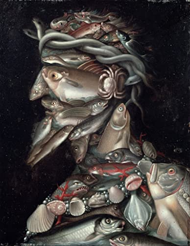 AZENZI Leinwand Plakat Leinwand bilder Kunstdruck Klassische Malerei der Admiral von Giuseppe Arcimboldo für Bürodekoration 60x90cm von AZENZI