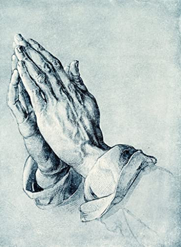 AZENZI Posterdrucke Leinwand druck Kunstwerke Klassisches Ölgemälde Gefaltete Hände eines Apostels von Albrecht Dürer für Wohnkultur 60x90cm von AZENZI