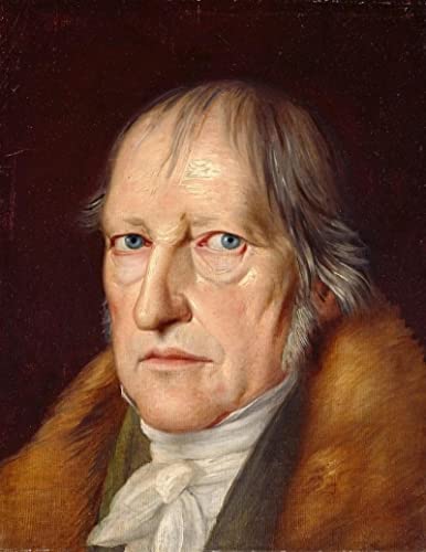 AZENZI Posterdrucke Leinwand druck Kunstwerke Klassisches Ölgemälde Georg Friedrich Wilhelm Hegel Jakob Schlesinger für Wohnkultur 60x90cm von AZENZI