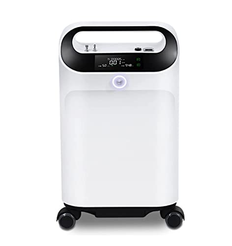 Medical Oxygen Generator Concentrator, Einstellbar 93%-96% Oxygen Oxygen Generator Concentrator mit 360° Universalrad für die Häusliche und Krankenhauspflege. Druckwechseladsorption(PSA),KJ3 von AZHANGU