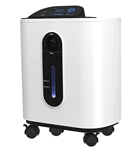 Medical Oxygen Generator Concentrator, Einstellbar 93% -96% Oxygen Oxygen Generator Concentrator mit 360° Universalrad für die Häusliche und Krankenhauspflege. Druckwechseladsorption (PSA),LF03A von AZHANGU