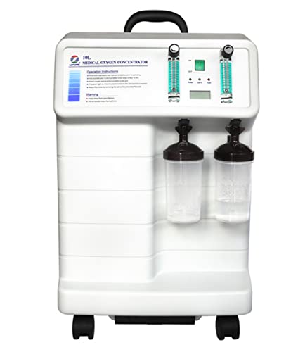 Medizinischer Sauerstoff Generator-Konzentrator, Einstellbar 93% - 96% Sauerstoff-Sauerstoffgenerator-Konzentrator mit 360° Universalrad, Druckwechseladsorption, 10 L/min.,LFY Medizinischer Sauerstoff Generator-Konzentrator, Einstellbar 93% - 96% Sauerstoff-Sauerstoffgenerator-Konzentrator mit 360° Universalrad, Druckwechseladsorption, 10 L/min.,LFY von AZHANGU
