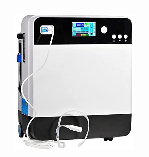 Professioneller Sauerstoffkonzentrator, 1-5 L/min Einstellbarer Tragbarer Sauerstoffkonzentrator, Großer Kapazität,Geringem Geräusch und Breitem Anwendungsbereich,AUROTYW von AZHANGU
