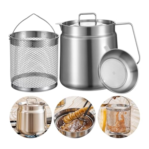Frittierkorb Ölsiebtopf Edelstahlfiltergefäß for die Küche Pommes Korb Frittierkorb Ölsiebtopf Edelstahlfiltergefäß for die Küche Pommes Korb von AZHKJKZH