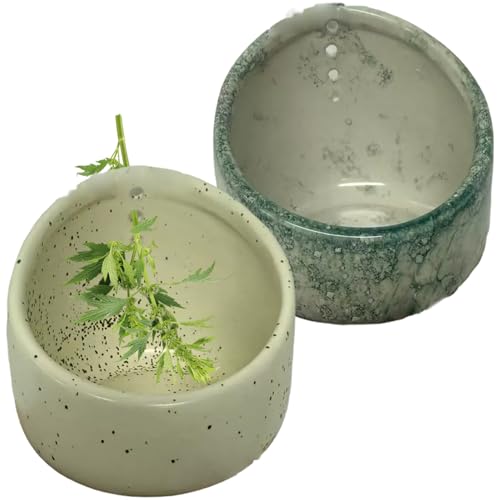 2pcs Kräuter -Stripper Bowl, Harz Kräuter -Stripper mit 4 Löchern für Koriander, Kollardgrün, Petersilie und mehr Schüssel von AZIDWERYQ