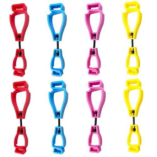 8pcs Handschuhclips für Arbeit Handschuhhalter, 4, 9 x 1, 3 x 0.7 '' Trennbare Clips, tragbare Kunststoffhalter für Hüte, Handschuhe und Wanderzubehörhalter 8pcs Handschuhclips für Arbeit Handschuhhalter, 4, 9 x 1, 3 x 0.7 '' Trennbare Clips, tragbare Kunststoffhalter für Hüte, Handschuhe und Wanderzubehörhalter von AZIDWERYQ