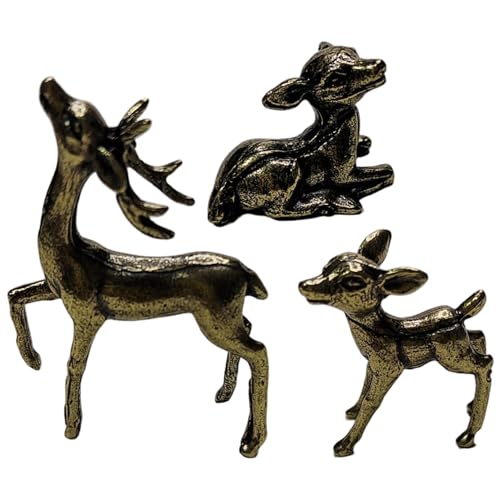 AZIDWERYQ 3pcs Hirsch Figur Metallhirschdekor Neuheit Tierfiguren Mikrolandschaftsschmuck für Home Table Park Rasen Terrasse Balkon AZIDWERYQ 3pcs Hirsch Figur Metallhirschdekor Neuheit Tierfiguren Mikrolandschaftsschmuck für Home Table Park Rasen Terrasse Balkon von AZIDWERYQ
