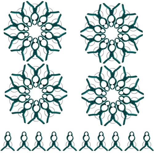 AZIDWERYQ 50pcs Gartenclips, große stützende Wetterresistente Plastikpflanzenklammern, einfach zu bedienen für Stiele, Blumen, Reben, Gemüseplastikanlage von AZIDWERYQ