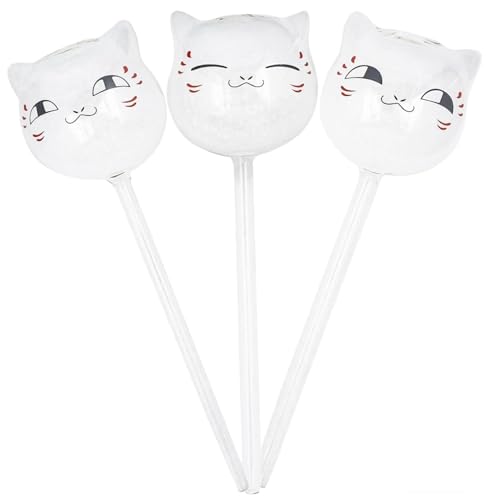 AZIDWERYQ Automatic Plant Waterer 3PCS cat-förmige 2, 4 x 9, 5 Selbstbewässerungskugeln mit unterschiedlichen Ausdrücken klare Glaswasserkugel für Topfpflanzenbonsai im Urlaub AZIDWERYQ Automatic Plant Waterer 3PCS cat-förmige 2, 4 x 9, 5 Selbstbewässerungskugeln mit unterschiedlichen Ausdrücken klare Glaswasserkugel für Topfpflanzenbonsai im Urlaub von AZIDWERYQ