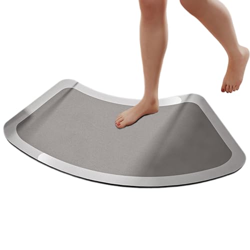 AZIDWERYQ Diatomitstein -Badematte, 18x35 Zoll absorbierende schnelle, trocken Gebogene Badematte, Nicht schlupfender Duschteppich für Badezimmer absorbiert AZIDWERYQ Diatomitstein -Badematte, 18x35 Zoll absorbierende schnelle, trocken Gebogene Badematte, Nicht schlupfender Duschteppich für Badezimmer absorbiert von AZIDWERYQ