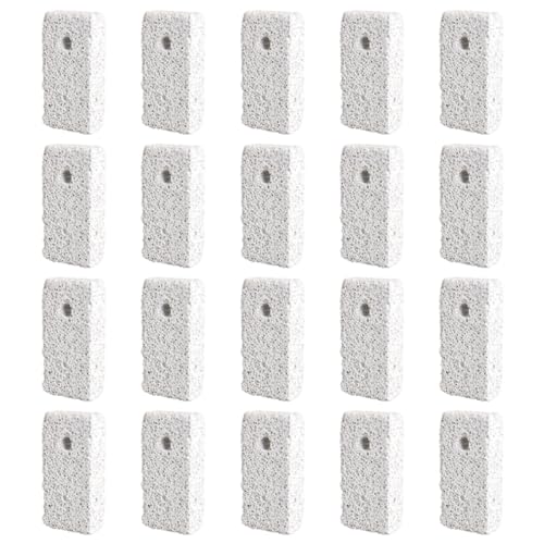 AZIDWERYQ Haustierzähne Schleifstein natürlicher Hamster Lava Bisse Block Calciummineral kauen Spielzeug für kleine Tier Chinchilla 20pcs Hamster Kaut Leckereien von AZIDWERYQ