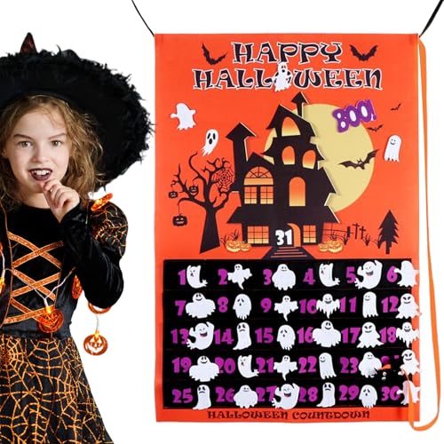 Halloween -Adventskalender 2025, abnehmbare Geister spürten Countdown -Kalender, wandhänge Halloween -Dekorationen für Kinder und Familienabkommen Halloween -Adventskalender 2025, abnehmbare Geister spürten Countdown -Kalender, wandhänge Halloween -Dekorationen für Kinder und Familienabkommen von AZIDWERYQ