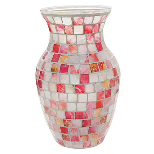 Mosaikvase, 5, 1 x 8, 1 Zoll Keramik Dekorative Blumenvase für Wohnzimmer Schlafzimmer Tischbuchregale Blume von AZIDWERYQ
