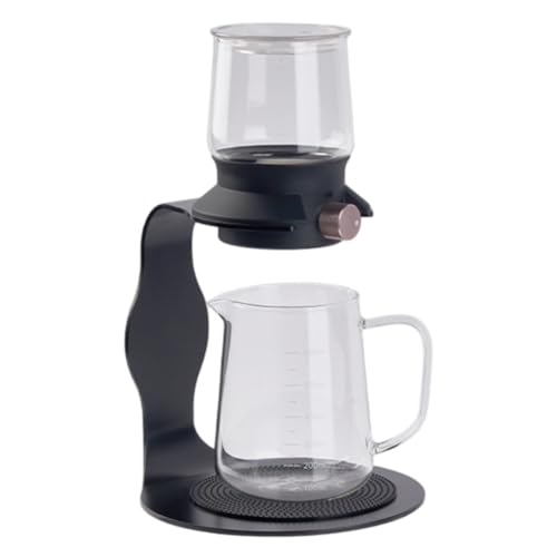 Tee -Set, heiß/kalte Glas -Tee -Topf mit Filter & Infuser, halbautomatischer Kaffeebauer mit Skala für Home Office Bar Cafe Cafe Set von AZIDWERYQ
