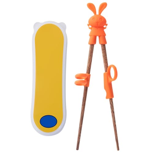 Training des Chopstäbchens für Kinder, niedliche Kaninchenkinder Häfstäbchen Helfer mit tragbarer Kiste für Anfänger rechts oder linke Hand Training des Chopstäbchens für Kinder, niedliche Kaninchenkinder Häfstäbchen Helfer mit tragbarer Kiste für Anfänger rechts oder linke Hand von AZIDWERYQ