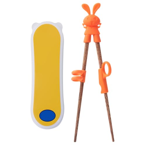 Training des Chopstäbchens für Kinder, niedliche Kaninchenkinder Häfstäbchen Helfer mit tragbarer Kiste für Anfänger rechts oder linke Hand Training des Chopstäbchens für Kinder, niedliche Kaninchenkinder Häfstäbchen Helfer mit tragbarer Kiste für Anfänger rechts oder linke Hand von AZIDWERYQ