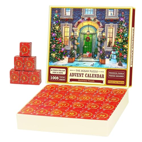 Weihnachtsab Adventskalender 2023 24 Tage 1008pcs Weihnachts -Jigsaw süße lustige tragbare Countdown -Kalender für Erwachsene Kindergeschenke Advent 2023 Kinder Weihnachtsab Adventskalender 2023 24 Tage 1008pcs Weihnachts -Jigsaw süße lustige tragbare Countdown -Kalender für Erwachsene Kindergeschenke Advent 2023 Kinder von AZIDWERYQ
