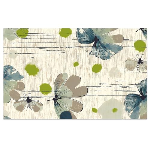 Wohnzimmer Teppich 31.5x47 Blumenmuster Imitation Kaschmir-Schlafzimmer Teppich mit nicht rutschem Boden absorbierender und schnell trockener, hautfreundlicher Waschmaschinen- für Zuhause, Hot von AZIDWERYQ