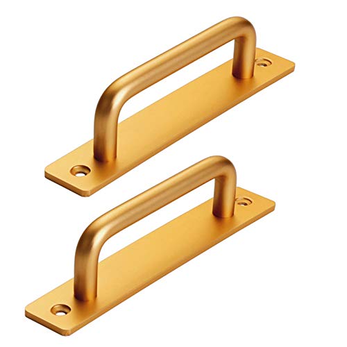 AZJJDP 2 Stück Scheunentor-Gartentor-Schuppengriffe Küchentürgriffe Massiver Aluminium-Garderobengriff für Haustüren, Holztüren, Balkontüren, Garagen/B/Lochabstand 128 mm von AZJJDP