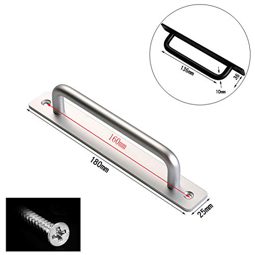 AZJJDP 2 Stück Scheunentor-Gartentor-Schuppengriffe Küchentürgriffe Massiver Aluminium-Garderobengriff für Haustüren, Holztüren, Balkontüren, Garagen/a/Lochabstand 160 mm AZJJDP 2 Stück Scheunentor-Gartentor-Schuppengriffe Küchentürgriffe Massiver Aluminium-Garderobengriff für Haustüren, Holztüren, Balkontüren, Garagen/a/Lochabstand 160 mm von AZJJDP