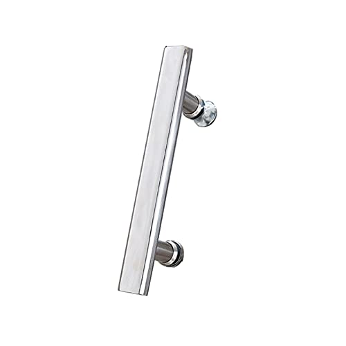 AZJJDP Drück- und Ziehstange, Badezimmer-Glastürgriff, Edelstahl, Zementteile, Innen-/Außentüren, Duschtürknöpfe (Größe: 165 mm) von AZJJDP