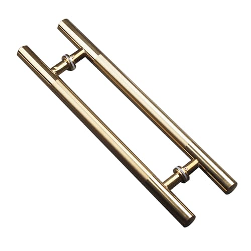 AZJJDP Duschtürgriff, Edelstahl-Badezimmer-Duschgriff, Türgriff, Ersatzteil für Schiebetüren im Duschraum (groß) (Farbe: Gold, Größe: Lochabstand -500 mm) von AZJJDP