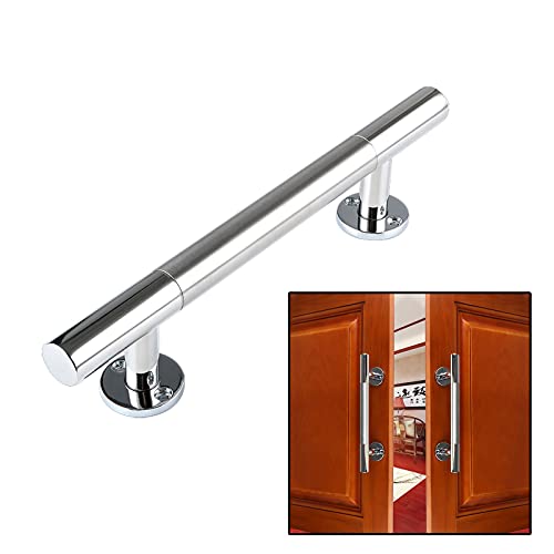 AZJJDP Edelstahl-Glastür-Push-Pull-Griff, Garagen-Schuppen-Türgriff für Küchen-, Pelz-, Schrank-, Schrank-, Schubladen- und Griffbeschläge (Lochabstand 160 mm) von AZJJDP