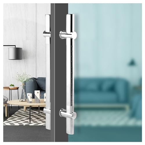 AZJJDP Glastürgriffe, Edelstahl-Badezimmergriff, Türdrücker mit verstellbarem Lochabstand, Duschräume in Einkaufszentren, Büros (Abstand 800 mm) von AZJJDP